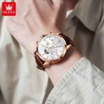 OLEVS 9812 Gents Chronograph Watch - Image 2