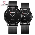 CHENXI MESH STRAP COUPLE WATCHES